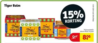 Kruidvat Tiger balm aanbieding