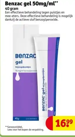 Kruidvat Benzac gel aanbieding