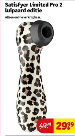 Kruidvat Satisfyer limited pro 2 luipaard editie aanbieding