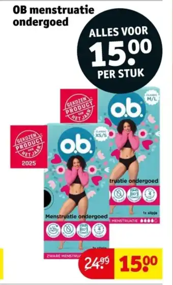Kruidvat Ob menstruatie ondergoed aanbieding
