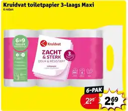 Kruidvat Kruidvat toiletpapier 3-laags maxi aanbieding