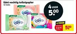 Kruidvat Edet vochtig toiletpapier aanbieding