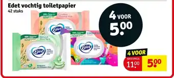 Kruidvat Edet vochtig toiletpapier aanbieding