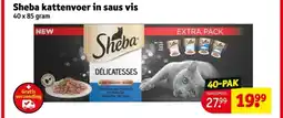 Kruidvat Sheba kattenvoer in saus vis aanbieding