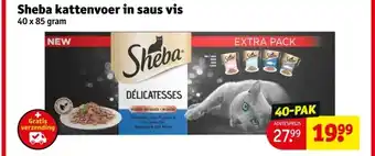 Kruidvat Sheba kattenvoer in saus vis aanbieding