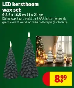 Kruidvat Led kerstboom wax set aanbieding