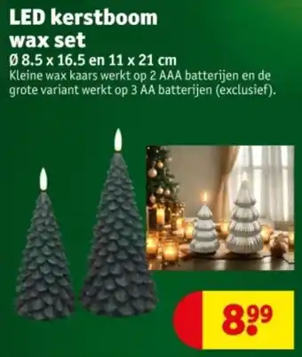 Kruidvat Led kerstboom wax set aanbieding