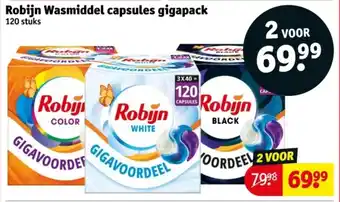 Kruidvat Robijn wasmiddel capsules gigapack aanbieding