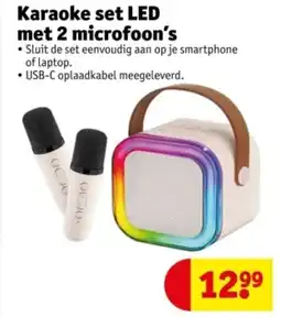 Kruidvat Karaoke set led met 2 microfoon's aanbieding