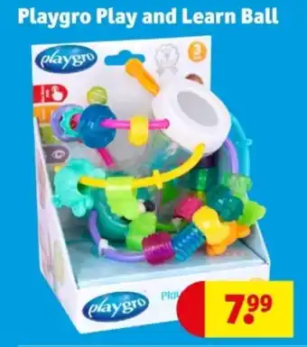 Kruidvat Playgro play and learn ball aanbieding