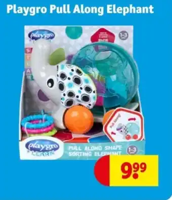 Kruidvat Playgro pull along elephant aanbieding