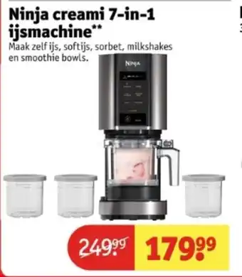 Kruidvat Ninja creami 7-in-1 ijsmachine aanbieding
