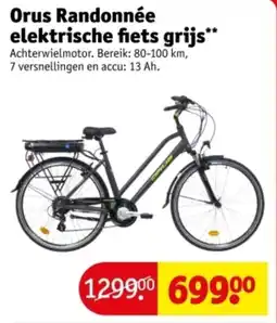 Kruidvat Orus randonnée elektrische fiets grijs aanbieding