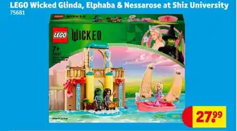 Kruidvat Lego wicked glinda elphaba & nessarose at shiz university aanbieding