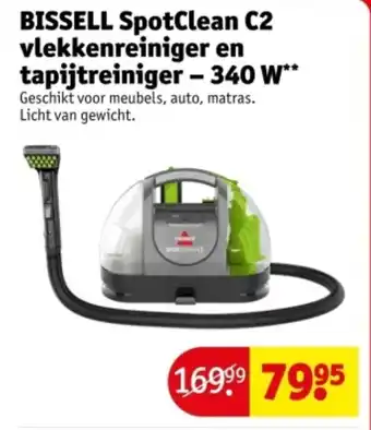 Kruidvat Bissell spotclean c2 vlekkenreiniger en tapijtreiniger 340 w aanbieding