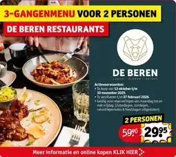 Kruidvat 3-gangenmenu voor 2 personen aanbieding