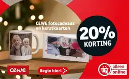 Kruidvat Cewe fotocadeaus en kerstkaarten aanbieding