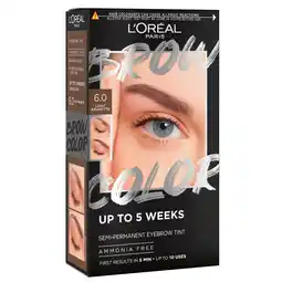 Kruidvat L'Oréal Paris 6.0 Light Brunette Brow Color Wenkbrauwverf aanbieding
