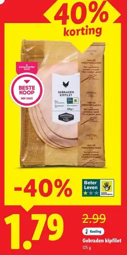 Lidl Gebraden kipfilet aanbieding