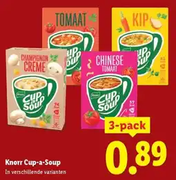 Lidl Knorr Cup a Soup aanbieding