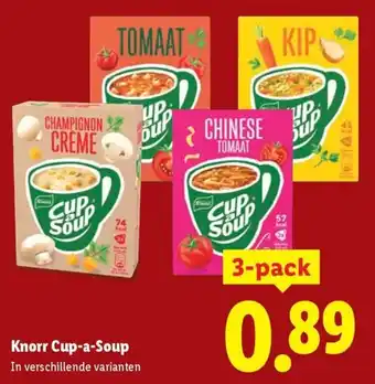 Lidl Knorr Cup a Soup aanbieding