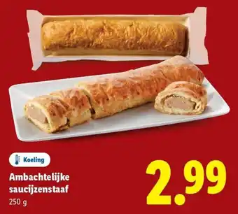 Lidl Ambachtelijke saucijzenstaaf aanbieding
