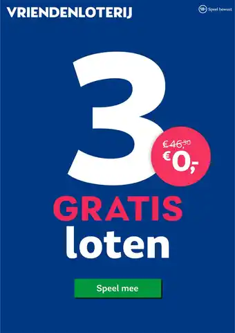 Vriendenloterij GRATIS loten aanbieding