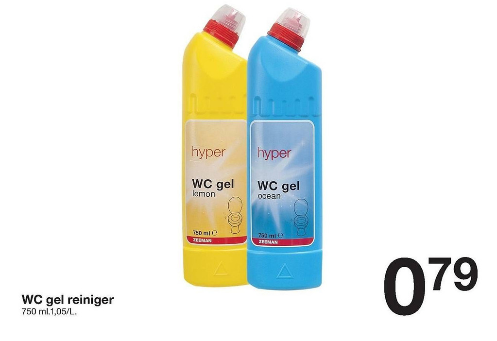 WC gel reiniger aanbieding bij Zeeman