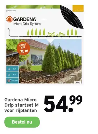 GAMMA Gardena Micro Drip startset M voor rijplanten voor aanbieding