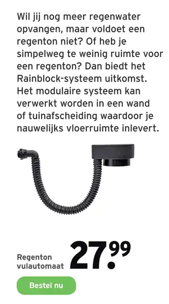 GAMMA Regenton vulautomaat aanbieding