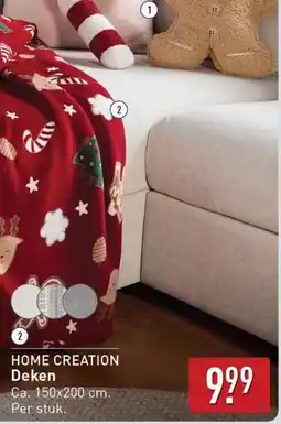 ALDI Home creation deken aanbieding