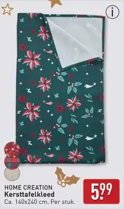ALDI Home creation kersttafelkleed aanbieding