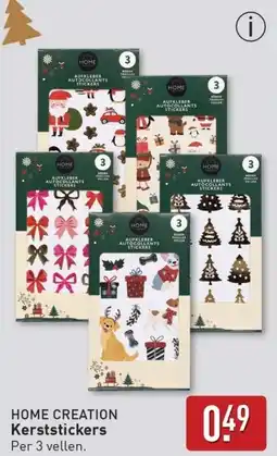 ALDI Home creation kerststickers aanbieding