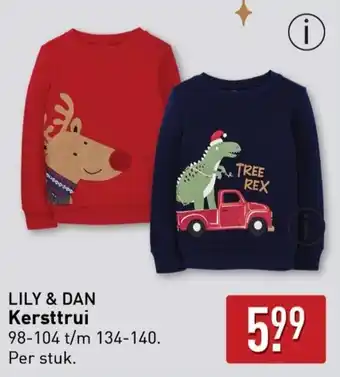 ALDI Lily & dan kersttrui aanbieding