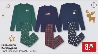 ALDI Up2fashion kerstpyjama aanbieding