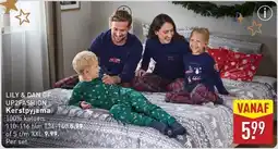 ALDI Lily & dan of up2fashion kerstpyjama aanbieding