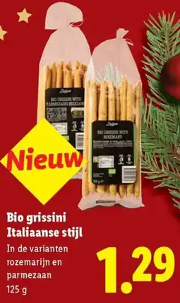 Lidl Bio grissini Italiaanse stijl aanbieding