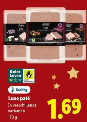 Lidl Luxe paté aanbieding
