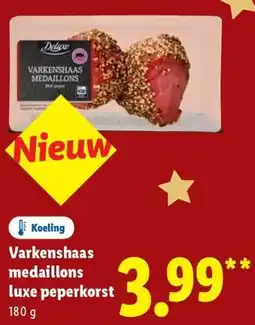 Lidl Varkenshaas medaillons luxe peperkorst aanbieding