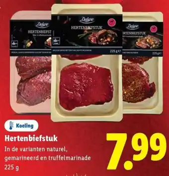 Lidl Hertenbiefstuk aanbieding