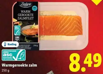 Lidl Warmgerookte zalm aanbieding