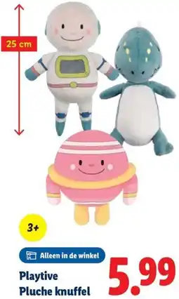 Lidl Playtive Pluche knuffel aanbieding