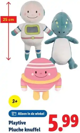Lidl Playtive Pluche knuffel aanbieding