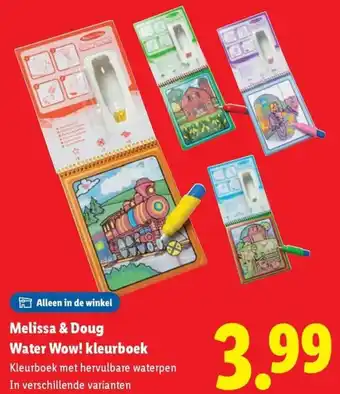 Lidl Melissa & Doug Water Wow! kleurboek aanbieding
