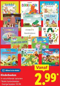 Lidl Kinderboeken aanbieding
