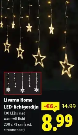 Lidl Livarno Home LED-lichtgordijn aanbieding
