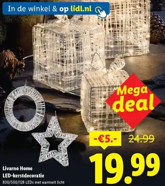 Lidl Livarno Home LED-kerstdecoratie aanbieding