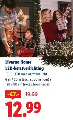 Lidl Livarno Home LED-kerstverlichting aanbieding