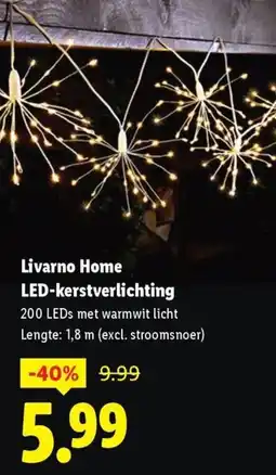Lidl Livarno Home LED-kerstverlichting aanbieding