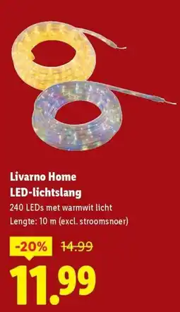 Lidl Livarno Home LED-lichtslang aanbieding
